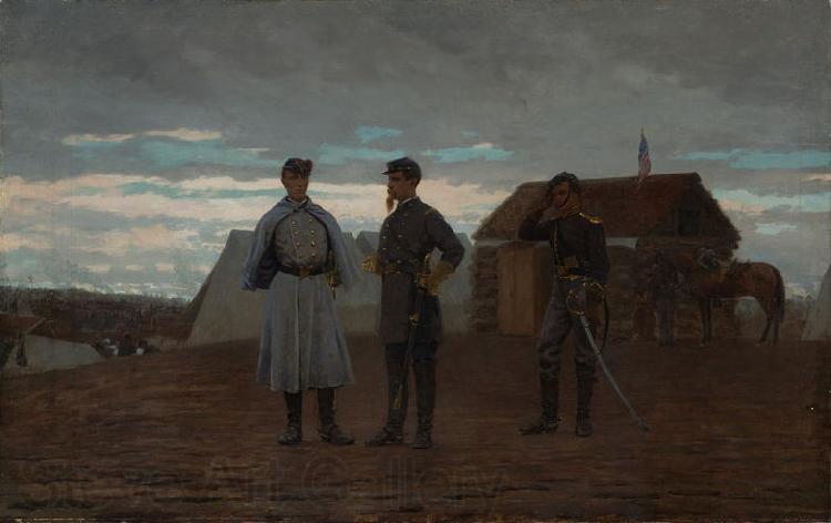 Winslow Homer Officers at Camp Benton Germany oil painting art